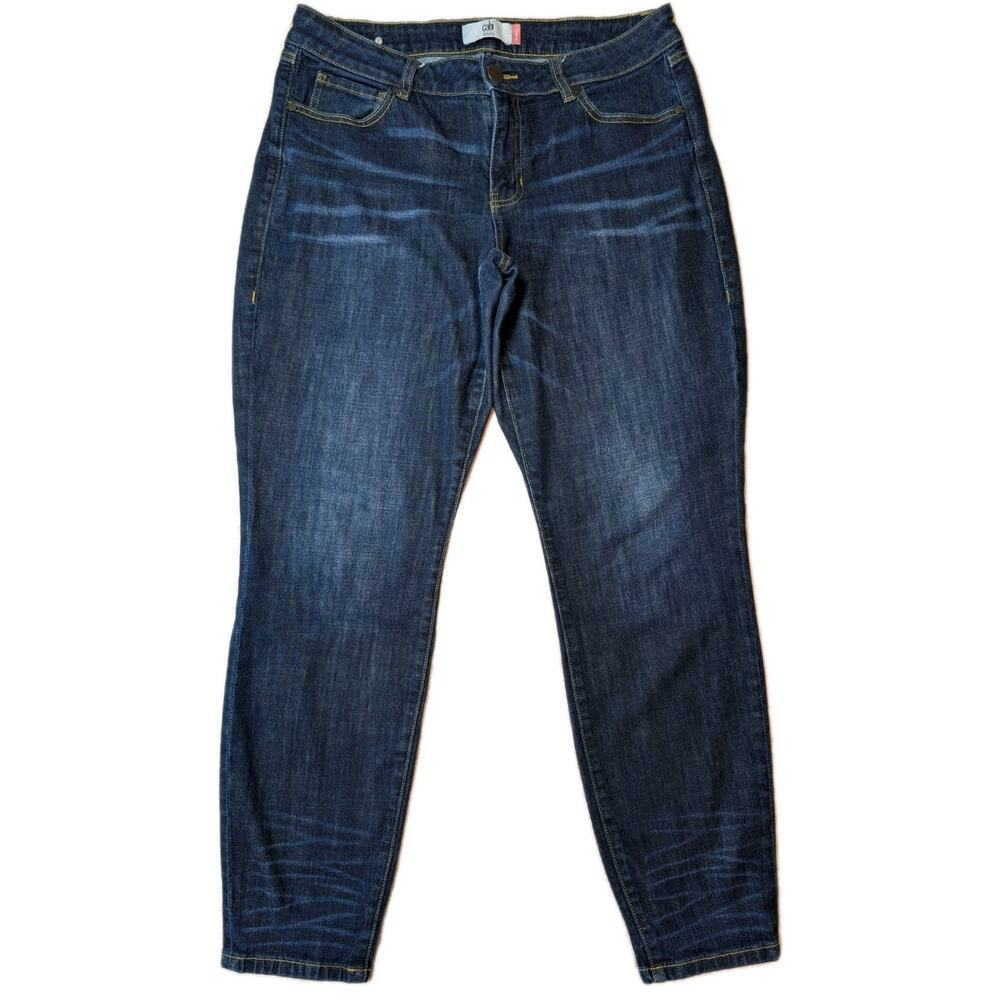 Cabi Skinny Jeans Indigo Dark Wash Stretch Denim Women's 12 W33 L30